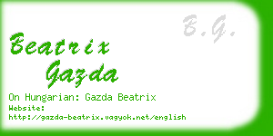 beatrix gazda business card